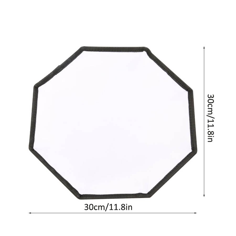30Cm Achthoekige Close-Up Zacht Licht Doos Mini Universele Softbox Compacte Licht Panel Softbox Opvouwbare Diffuser Soft Filter studio