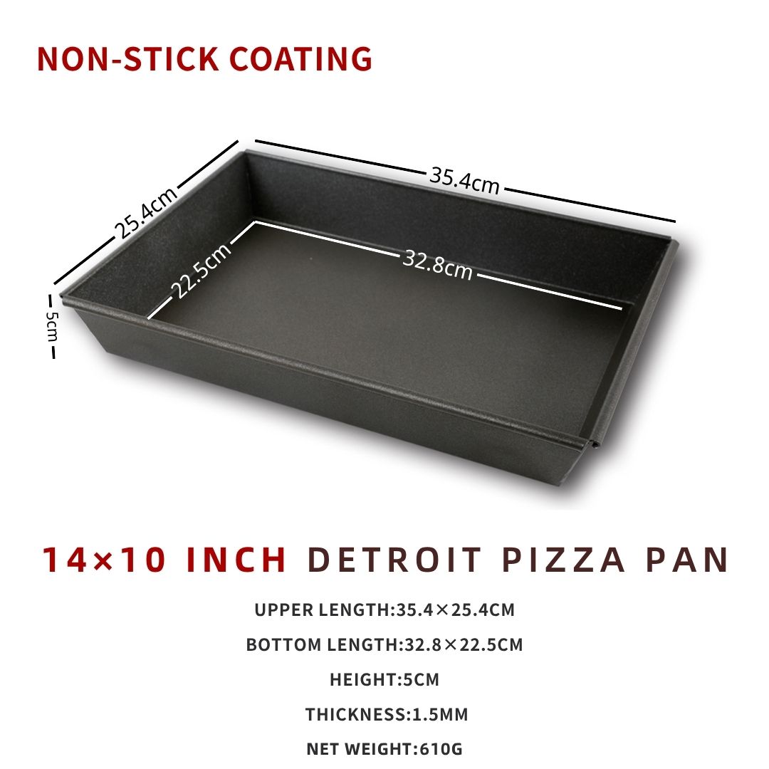 6 ~ 10 inch Detroit Style Pizza Pan Deep Dish Pizza Pan, Pizza Pan, Vierkante Bakpan, Bakvormen Keukengerei, Aluminium: Goud