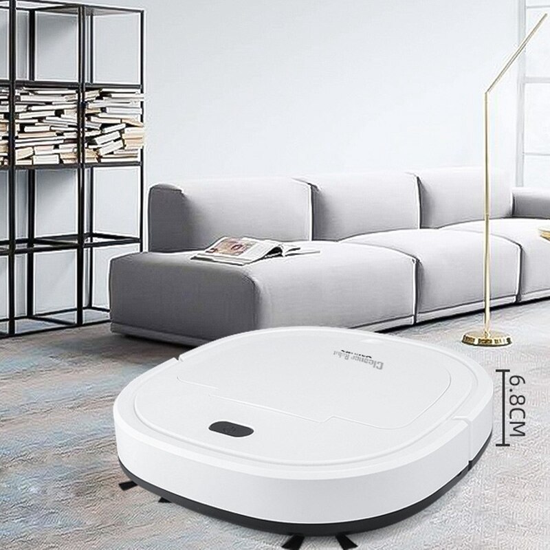 3-In-1 Automatic Vacuum Cleaner,Intelligent Sweeper with Light and Thin ,Suitable for Pet Hair,Low-Pile Carpet,Etc