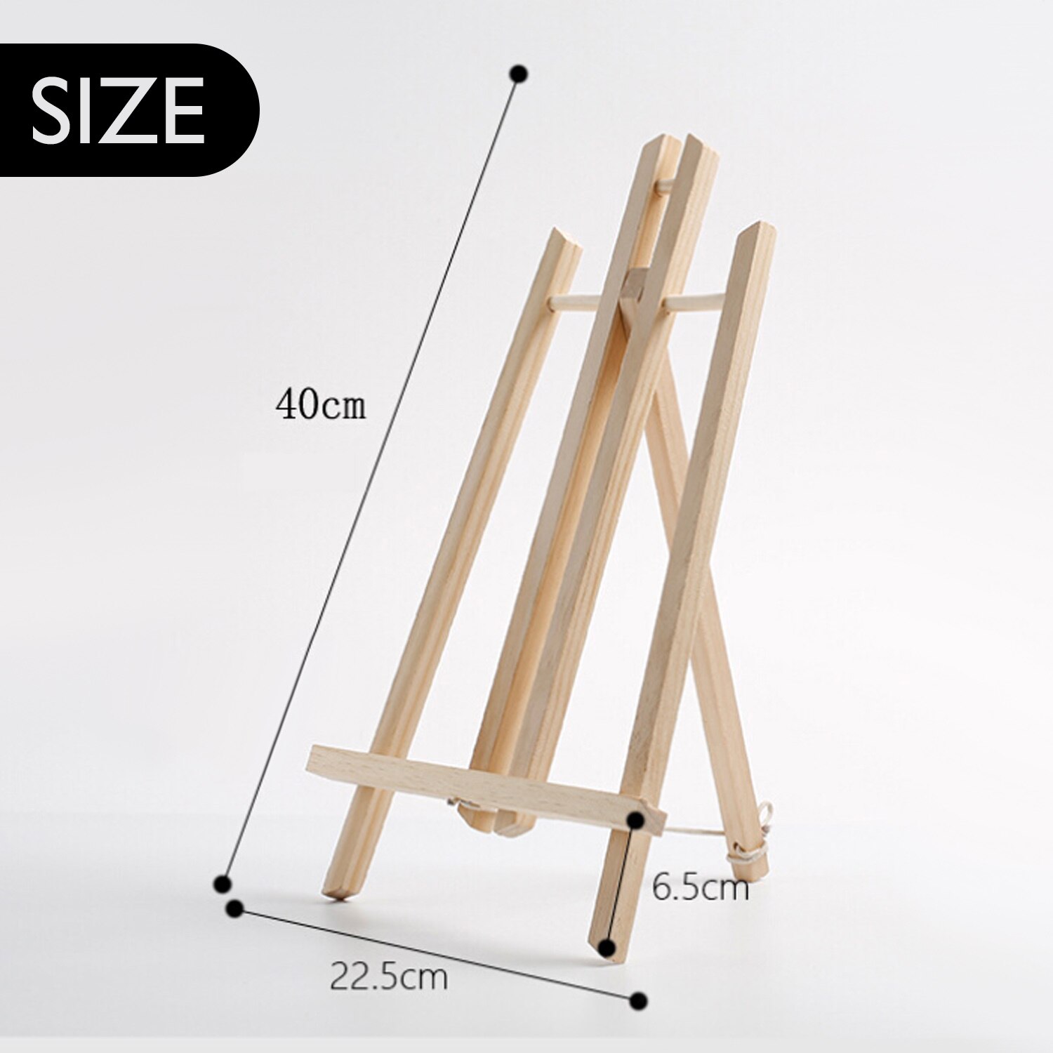 Træ staffeli hyldeholder stativ til kunstner maleri skitsering gør-det-selv kunst fotokort, der viser maleri forsyninger 40cm