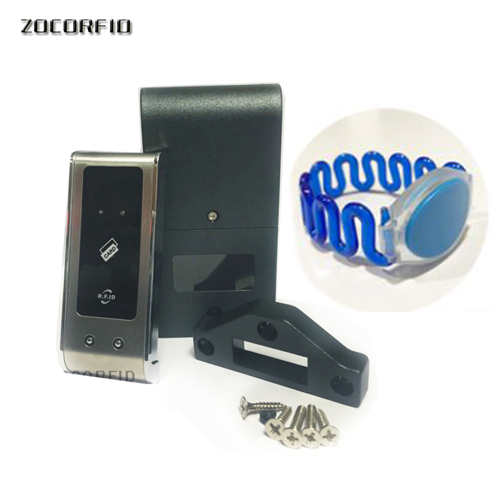 RFID Electronic locker 125khz RFID Smart door lock for cabinet locker sauna and office hotel home swimming pool: Default Title