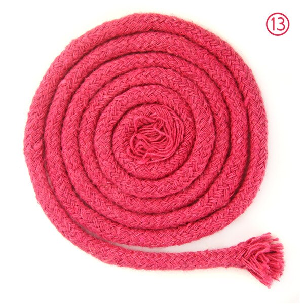 Ficelle colorée de 5mm, accessoires pour bricolage, cordon rond en coton pour vêtements, corde à dessin en macramé de 10 m/min/lot: Color No.13