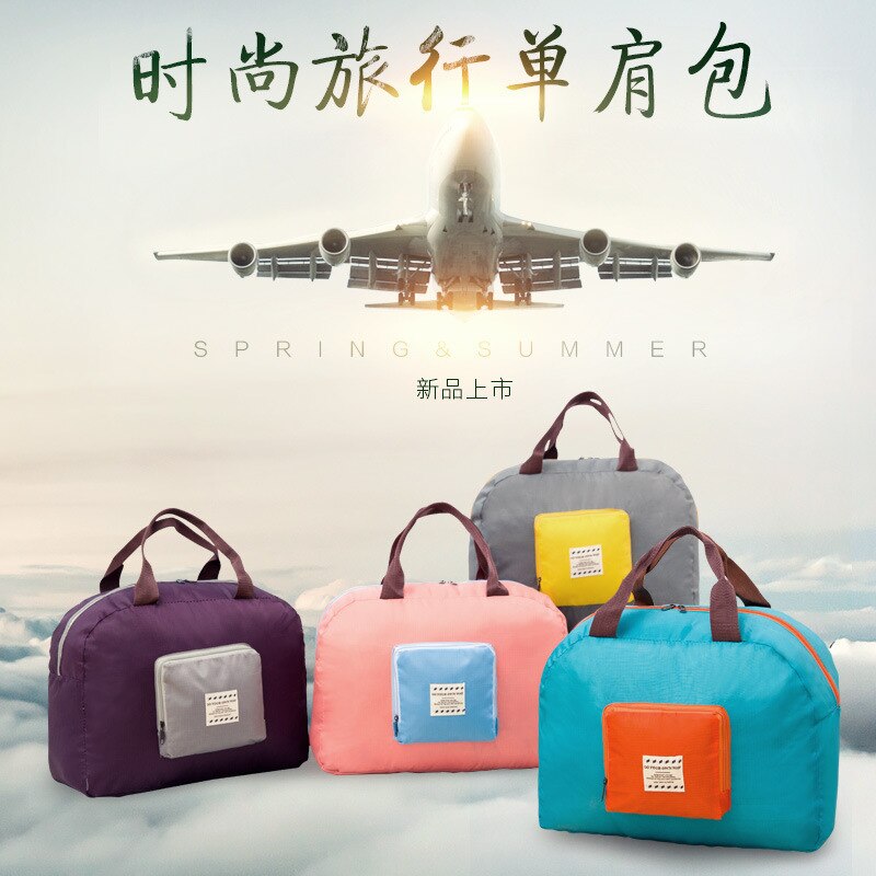 Duffel bag bolsa de aeronave coreana, bolsa de náilon portátil para armazenamento de um ombro, à prova d&#39;água e grande capacidade de viagem