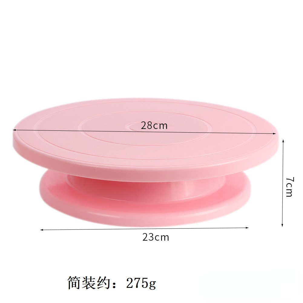 Plateau tournant de cuisson en plastique PP, outil de décoration de gâteaux, moule de plateau