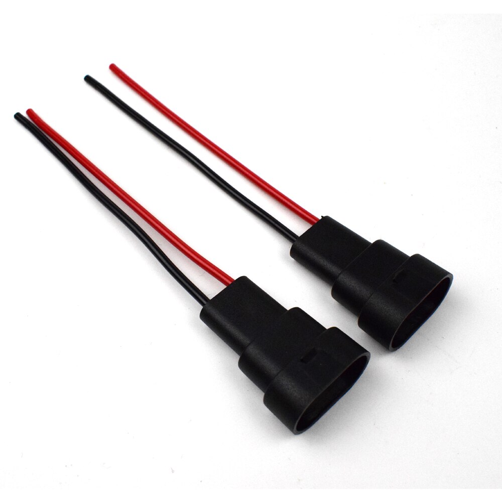 10 stk/parti 9005 9006 hb3 hb4 9012 hir 2 bil forlygte relæ pære fatning stik han 2 ben til hun kabel stik dyoung