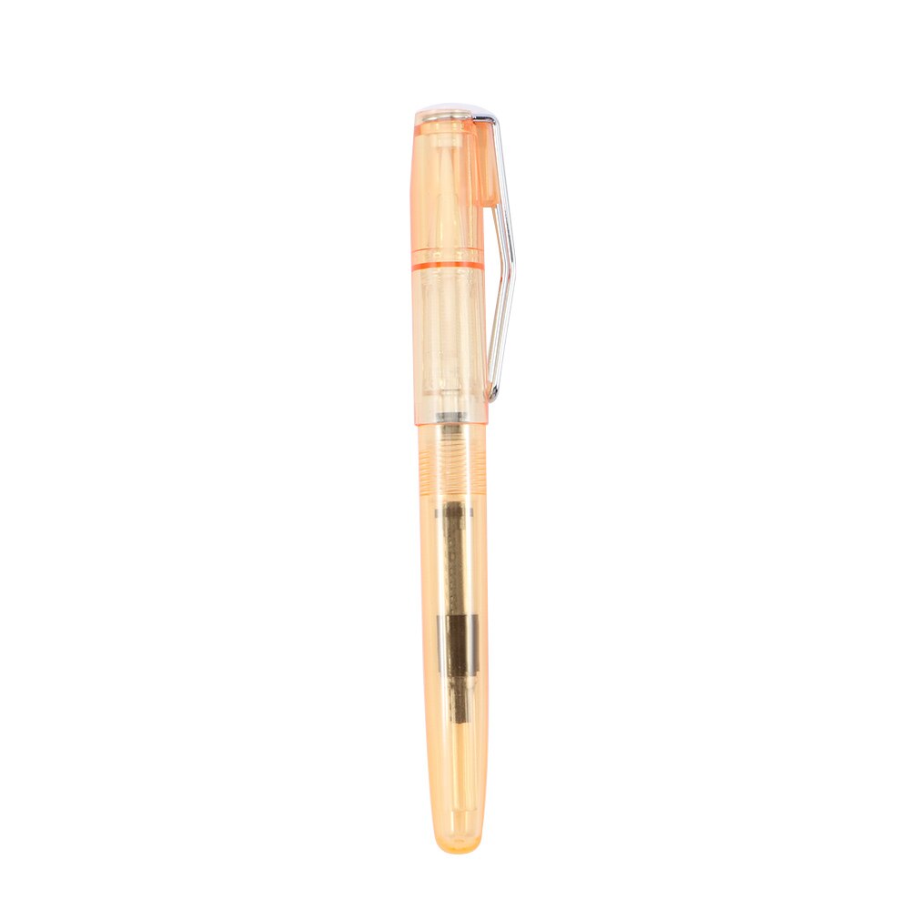 Practical 135*13mm Transparent Writing Pen for Traditional Chinese Calligraphy Practice Watercolor Acrylic Painting Drawing Pen: yellow