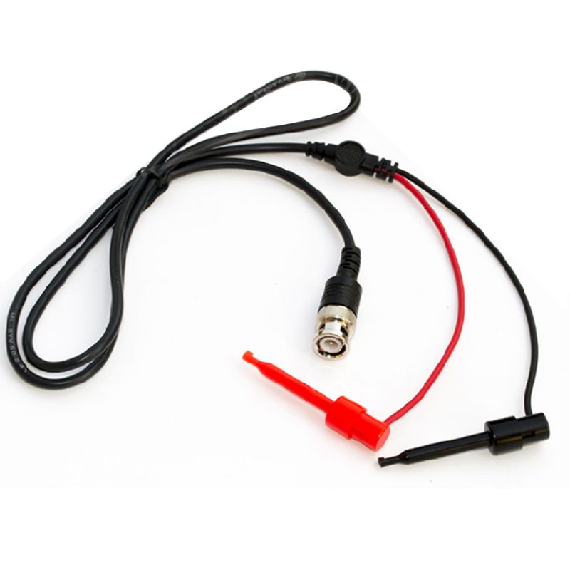 Sonda de prueba de osciloscopio BNC, 1,1 M, pies, Clip de gancho Dual, conector macho de Cable de plomo