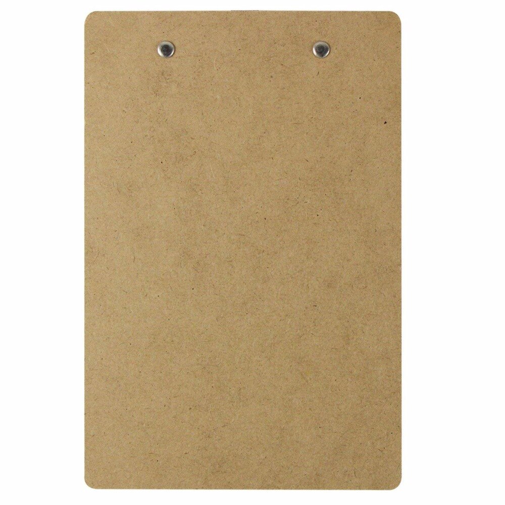Di legno Appunti Tabellone per scrittura Cartella clip di Profilo clip Documento Pinza per cartelle Studente Caso di Insegnanti di Vendita di Forniture per Ufficio, A5