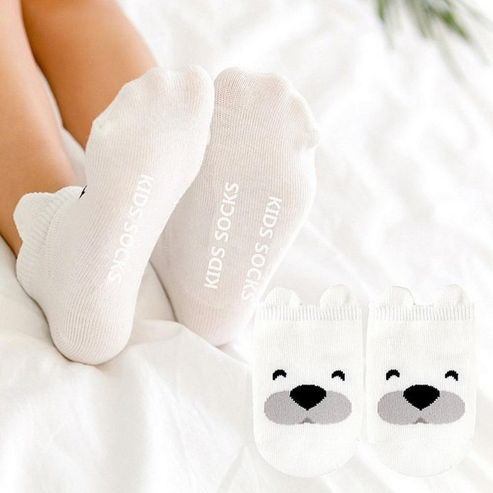 1Pair Children's Socks Spring And Summer Thick Cotton Cute Cartoon Anti-skid Breathable Floor Baby Short Socks
