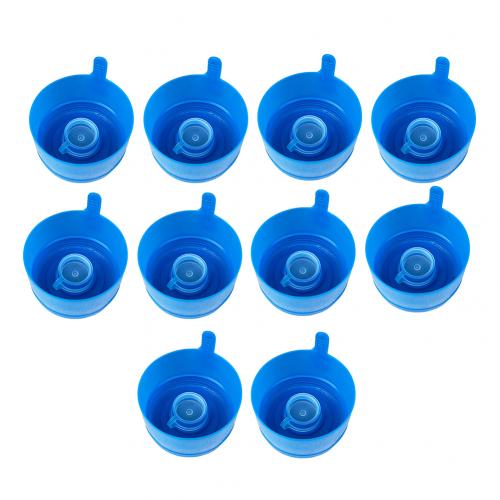 5/10 Pcs Jug Caps Herbruikbare Zuiver Water Mineraalwater Emmer Deksel Non Spill Anti Splash Water Dispenser Cap water Fles Afdichting Deksel: 10pcs Blue