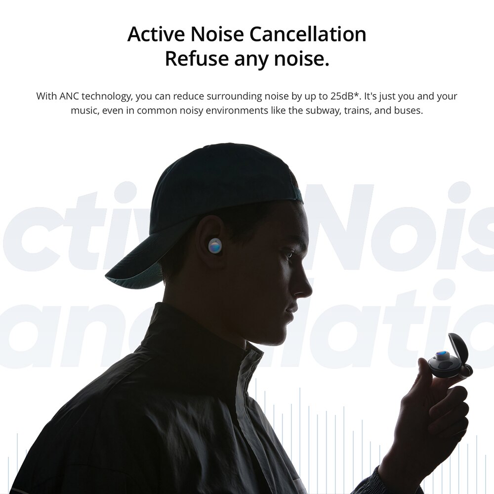 Realme Knoppen Air 2 Neo Bluetooth Oortelefoon IPX5 28H Batterij Life Intelligent Touch Control Actieve Ruisonderdrukking Snelle Lading