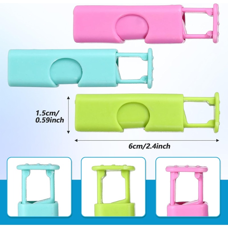 4 szt. Klipsy robić zamykania torebek na przekąnarty, plastikowe klipsy robić zamykania, klipsy robić chleba, klipsy robić torebek na chipsy i inne torebki z żywnością