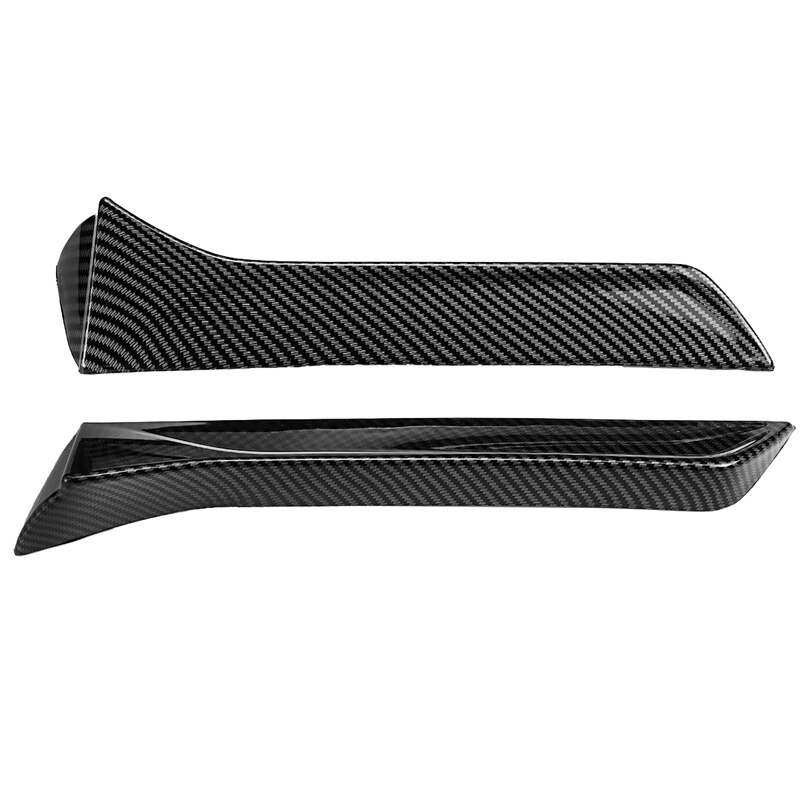 Alerón lateral Vertical para ventana trasera de coche, accesorios para SEAT LEON: Carbon fiber pattern