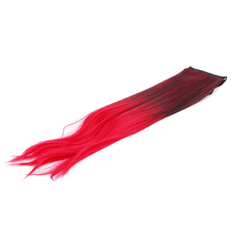52-56cm lengde lange rett ombre hestehale hårklips kvinner falskt hår hestehaler nyeste hårstykke 1pc