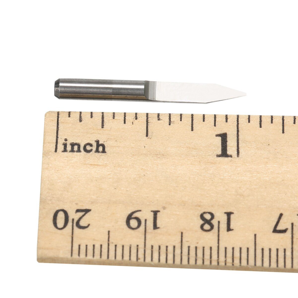 10Pcs Flat Bottom Engraving Bits 30mm CNC Router Tools V-shape Carbide PCB Carving Cutters 30 Degree 3.175mm Shank