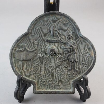 Bronze mirror of ancient water control map of Han Dynasty