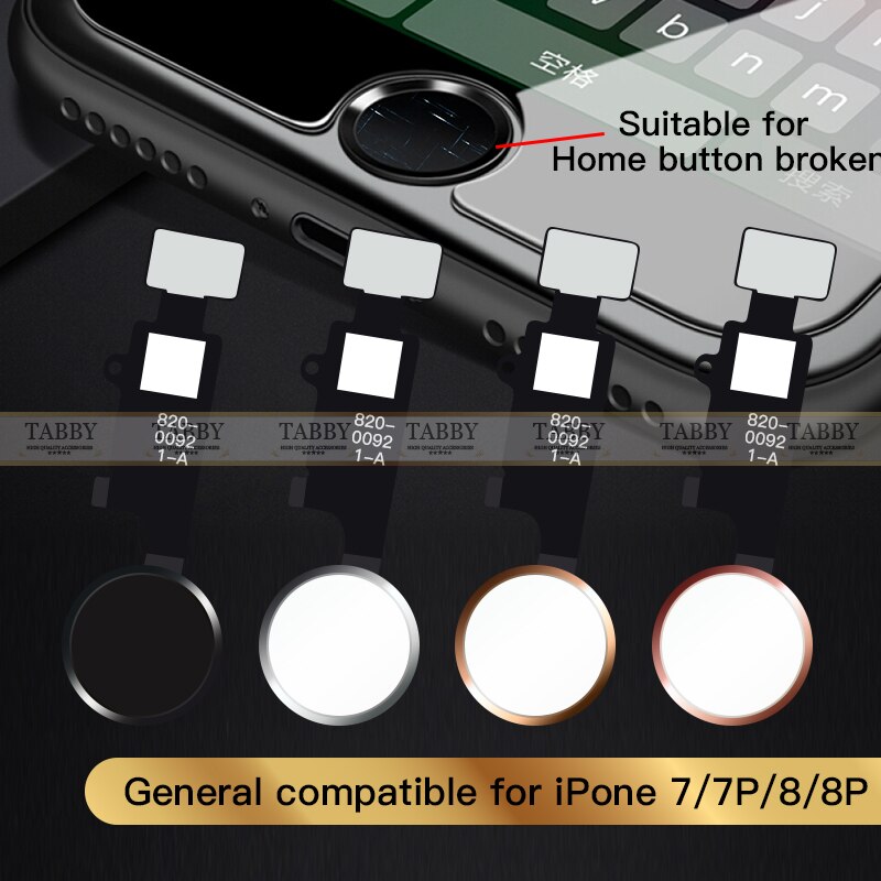 Universele home-knop flex voor iphone 7 8 plus, oplossing voor de home-functie van de 4rde generatie, veranderende usb-oplaadpoort