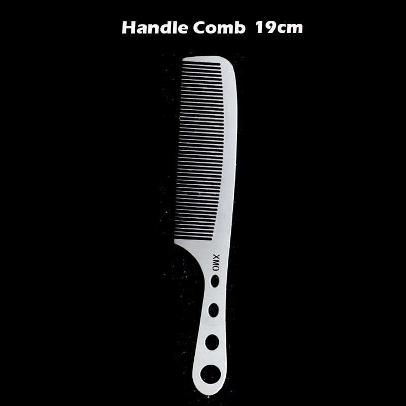 Brainbow 1Pc Titanium Stalen Kam Professionele Salon Hair Kappers Anti-Statische Kappers Kam Ultra Dun Haar Borstel Voor mannen: green