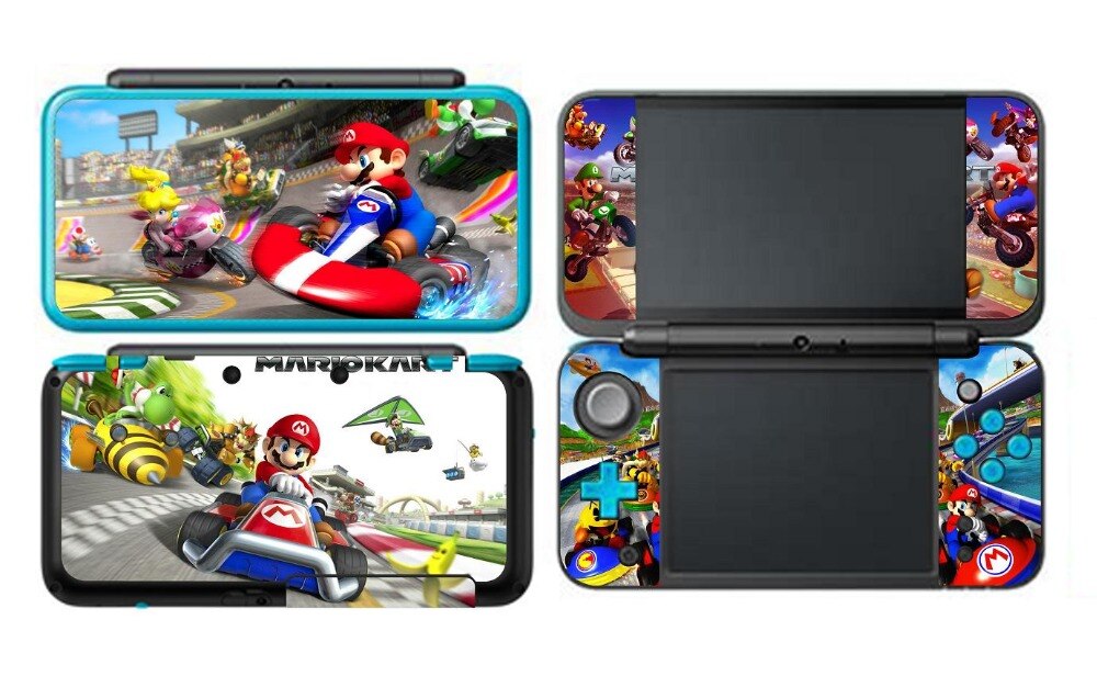 SUPER MARI0 Protector de vinilo de piel para Nintendo 2DS XL LL pegatinas de pieles