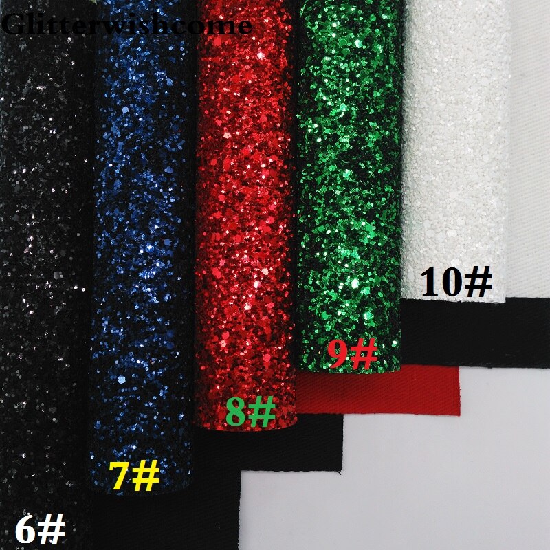 Glitterwishcome 30 x 134cm mini rullavinyyli jousille, paksu glitter nahkakangasvinyyli yhteensopivalla pohjalla jousille , gm078