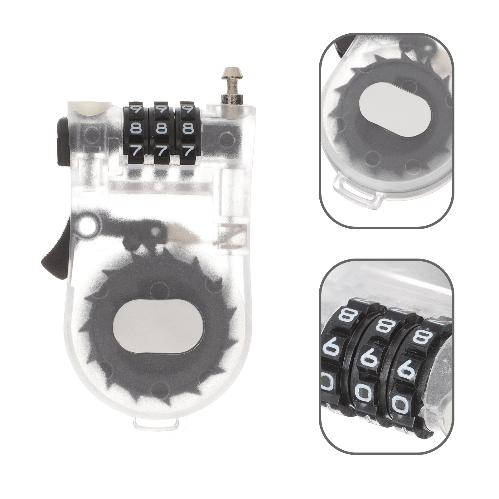 1Pc Combinatie Fietsslot Snowboard Gear Scooter Sloten Ski Lock Snowboarden Gear Fiets Beveiliging Kabelslot Voor Fietsen