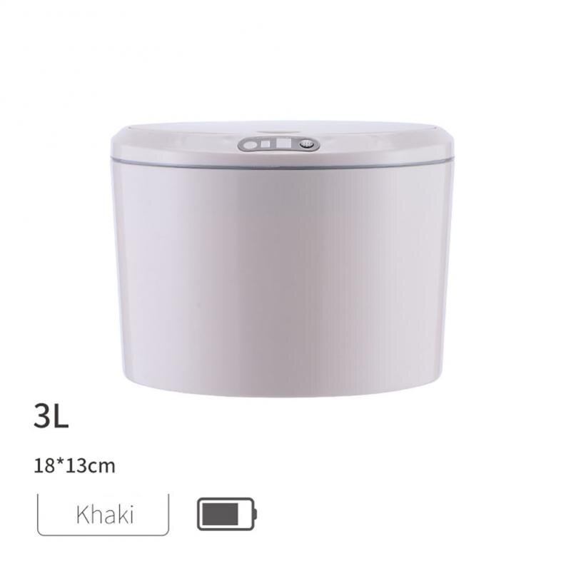 3/5L Mini Auto Desktop Vuilnisbak Prullenbak Keuken Badkamer Prullenbak Automatische Sensor Afvalbak Smart Kleine Prullenbak thuis: 06rechargeable