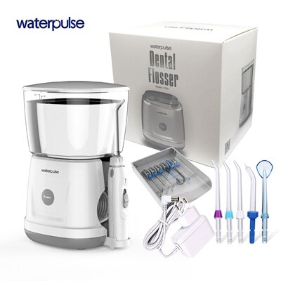 Waterpulse V700 Water Flosser 1000ml Capacity Oral Irrigator waterproof Traveler Portable Dental family Oral Flosser: US