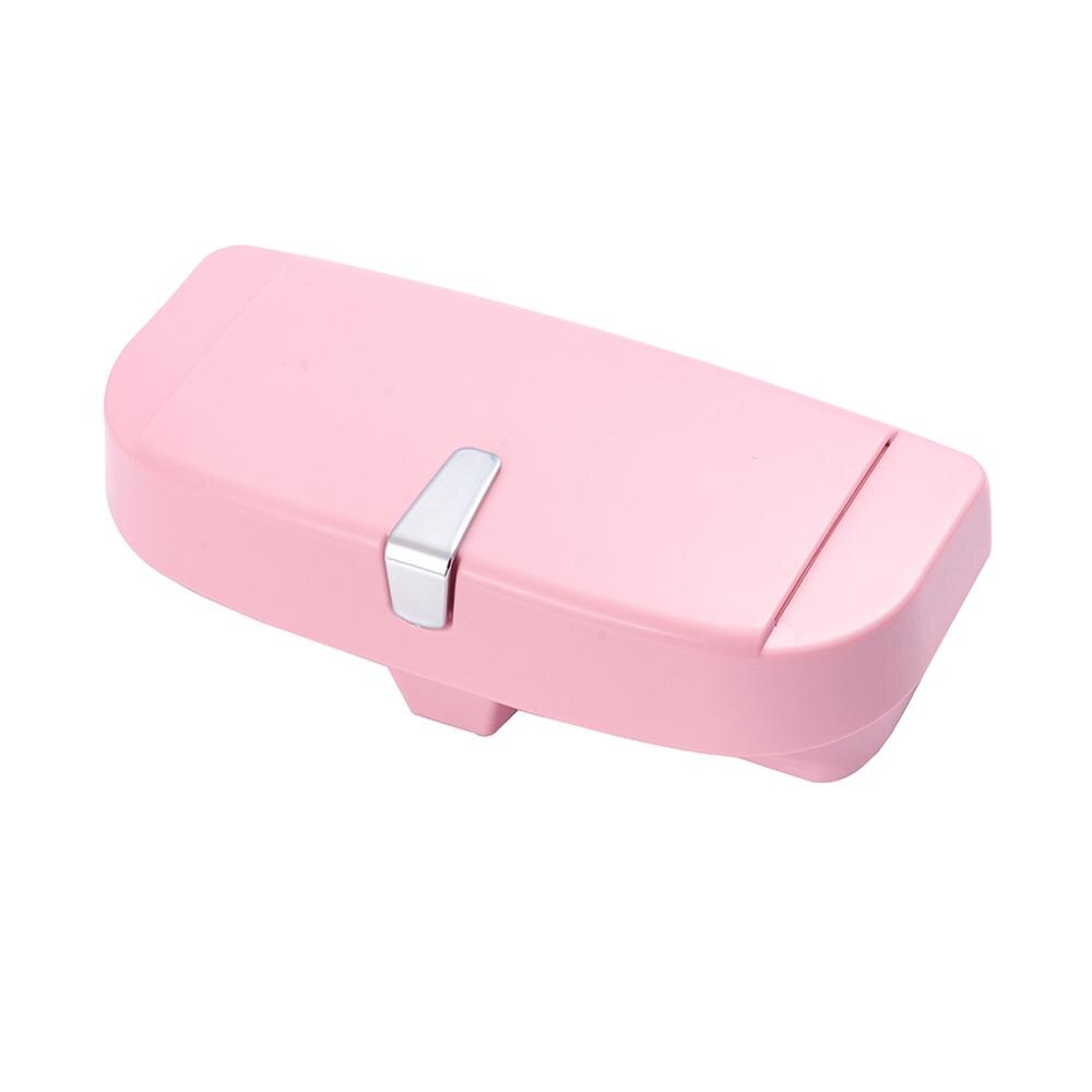 Universele Auto Zonneklep Zonnebrillen Card Ticket Holder Clip Doos Brillenkoker: Pink