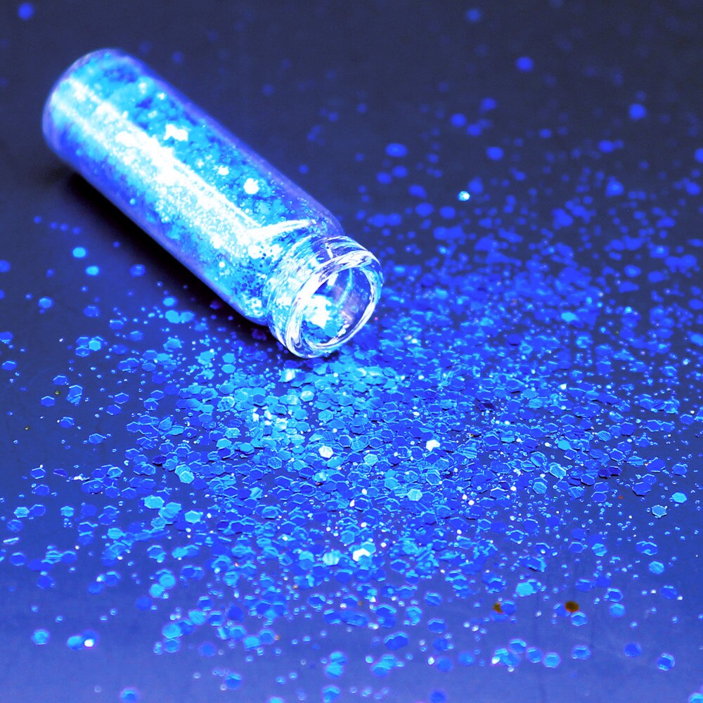 1 flaske dyb guld holografiske pailletter glitter shimmer diamant 12 farver eye shiny skin highlighter ansigt krop glitter festival: 12
