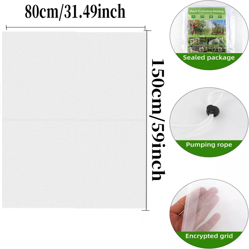 Juste de protection anti-insectes pour plantes, arbre fruitier, filet anti-insectes, filet anti-oiseaux, évite l'endurance, ULanti-insectes, dessin anti-oiseaux: Or