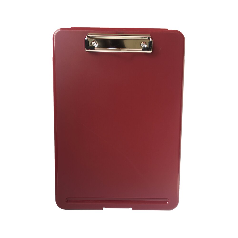 Candy Color Multifunctional File Case Plastic Clipboard File Folder with Pen Hold and Hanging Holdes Office Supplies