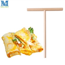 Bâton de crêpes lisses | 1 ensemble de crêpière en bois, pâte à crêpes, bâton d'épandage, outils de cuisine de bricolage détachables