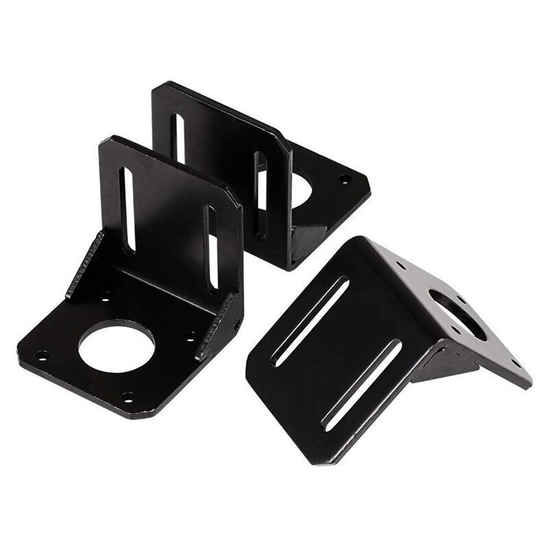 Stepper Motor Mounting Bracket, 3PCS Alloy Steel L Bracket for Nema 17 Stepper Motor with Screws and Inner Hexagon Spanner