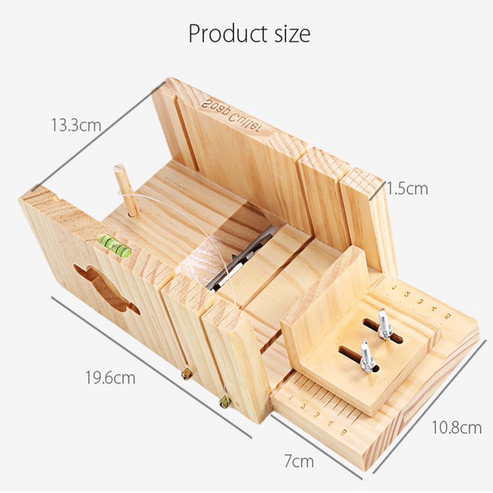 Home Wooden Soap Cutter Box Balancing Apparatus Accurate Wire Cutting Tool Soap Kits