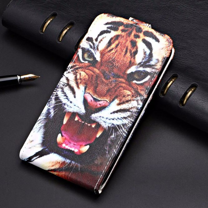 Para samsung galaxy a01 2019 a015f 5.7 case case caso tpu volta capa flip couro vertical caso para samsung a01 a 01 caso: flip tiger