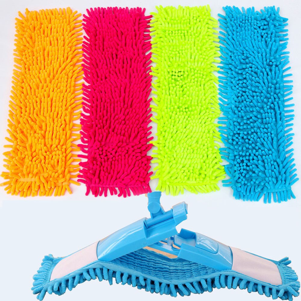 Chenille Mop Vervanging Hoofd Voor Wassen Vloer Schoonmaakdoekje Microfiber Zelf Wringen Pads Rags Voor Xiaomi Carbon Handdoek Accessoires