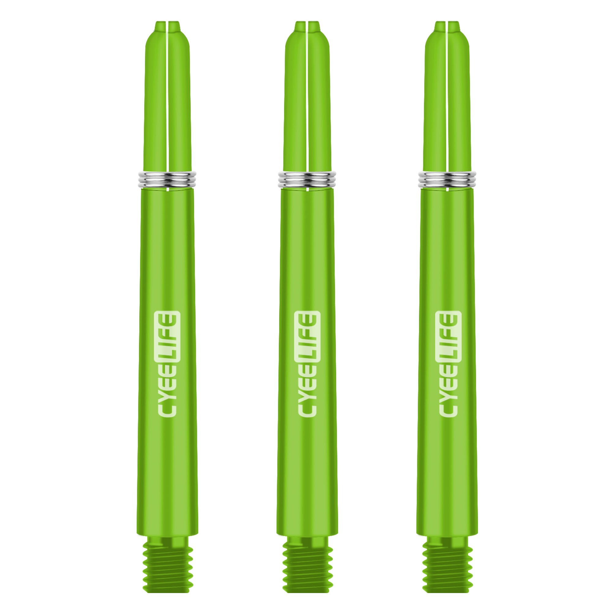 CyeeLife 30 pièces 2BA 41mm arbres de fléchettes PC professionnels arbre en plastique avec joint torique accessoires de fléchettes: vert clair