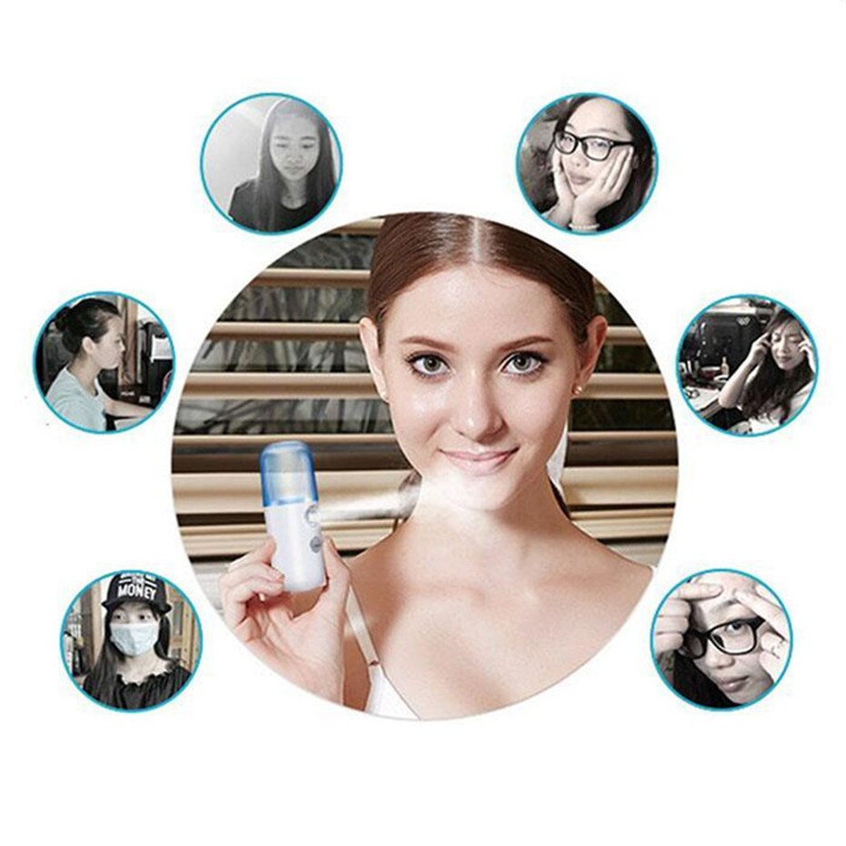 Pulvérisateur électrique automatique miniature à alcool, 30ml, distributeur portable d'alcool, USB, pour désinfection des mains, 44 commandes