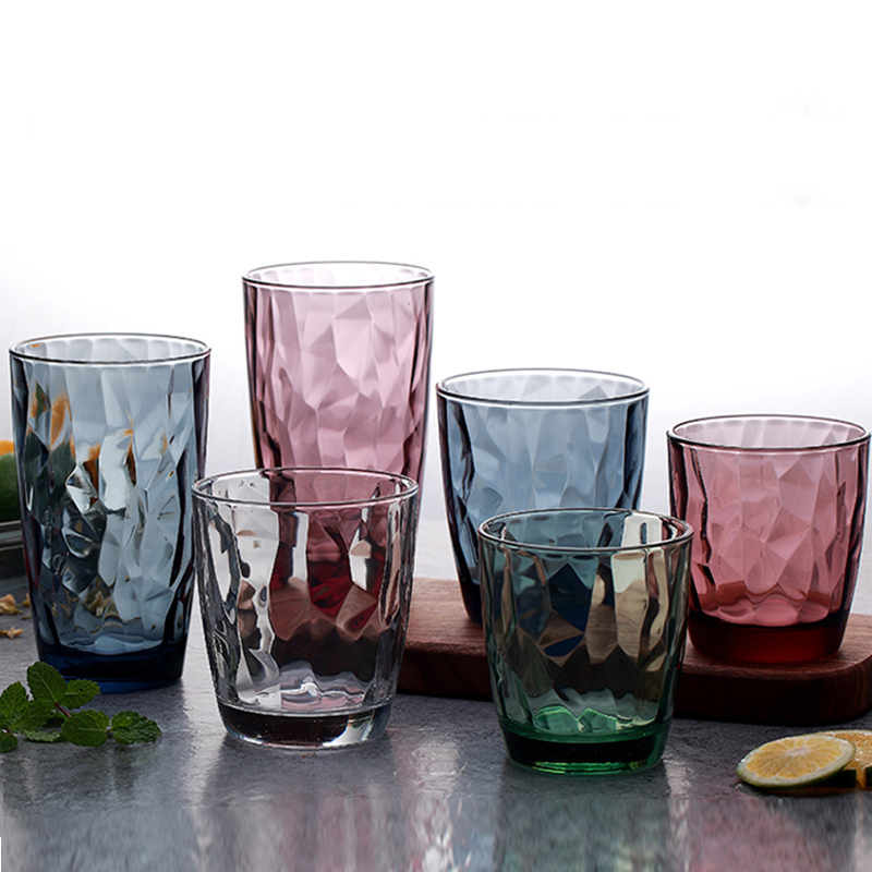 Varmebestandig blyfri krystallkopper fargerik glass whisky glass ølglass vin kopp bar hotell bryllup drikkedrakter