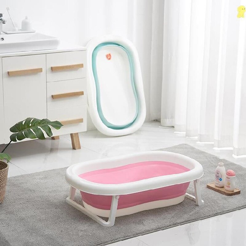 Bañera plegable para ducha de bebé, bañera portátil para mascotas, accesorios de seguridad, cesta de almacenamiento