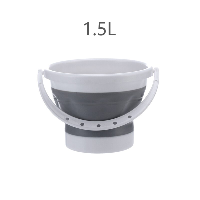 Seau en plastique pliable pour bain de pieds épais, seau rétractable, multifonction, Portable, pour la pêche, outil de nettoyage: 2