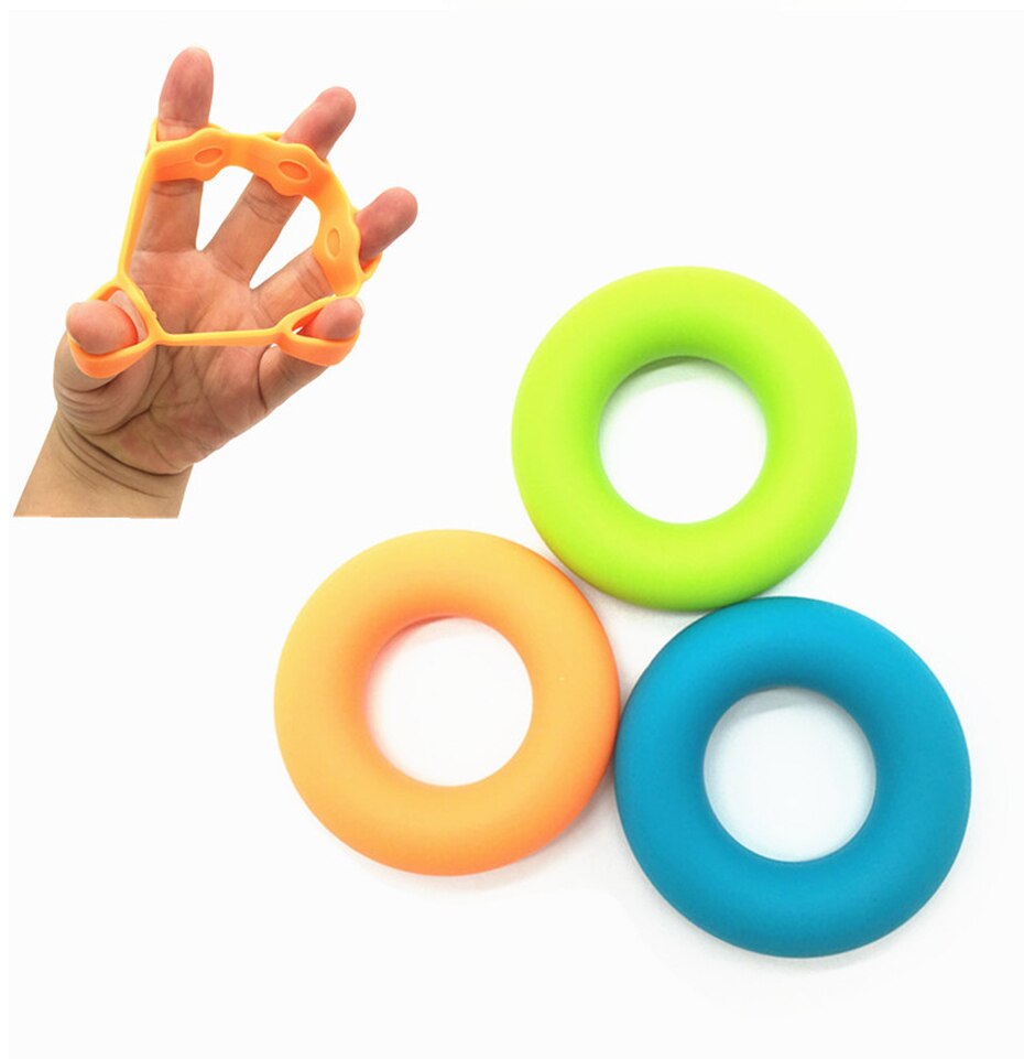 2Pcs Hand Gripper Grip Silicone Ring Hand Resistance Band Finger Stretcher-Exercise Forearm Wrist Training Carpal Expander ZXH