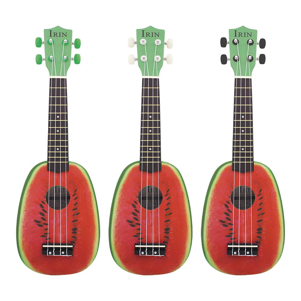 21 Inch 12 Fret 4 String Basswood Ukulele Electric Acoustic Guitar Watermelon Style Ukulele for Musical Instrument Lover: Default Title