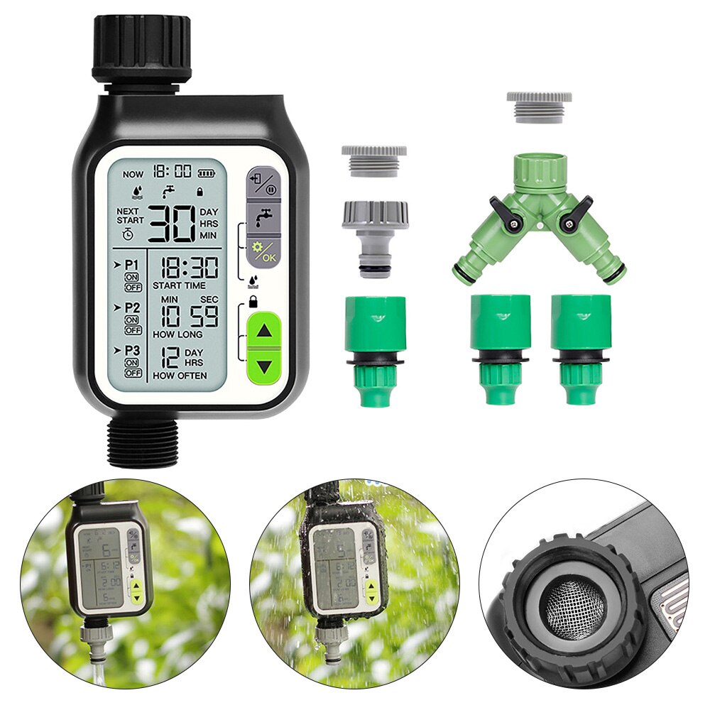 Automatic Water Timer Irrigation Controller System Sprinkler Controller With Rain Sensor Irrigation Device Irrigation Timer