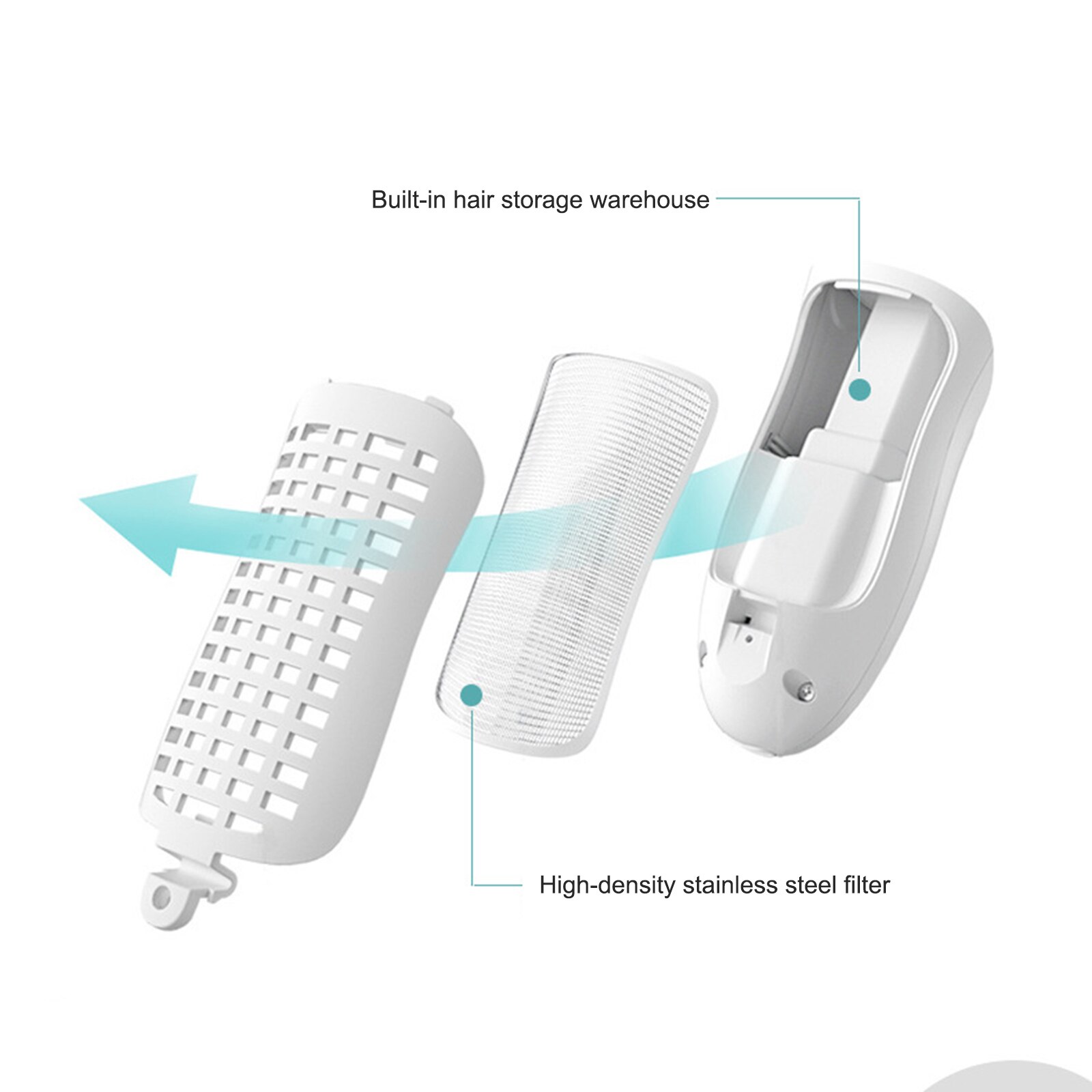 Cortadora de pelo por succión automática para niños, Máquina Eléctrica de corte de pelo a prueba de agua, cortapelos de bebé, cortapelos silencioso