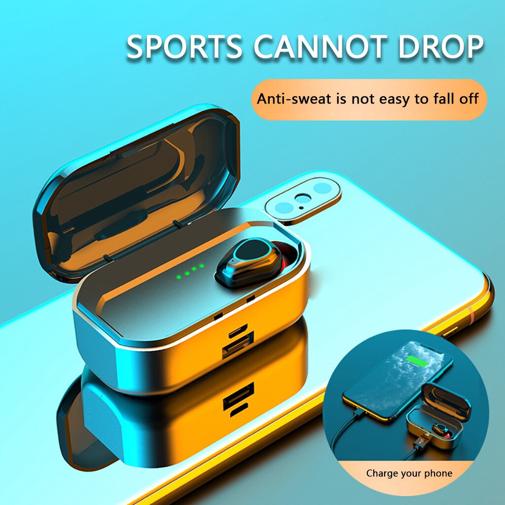 Bluetooth-headset met één Oor, Mini Onzichtbare Draadloze Sport