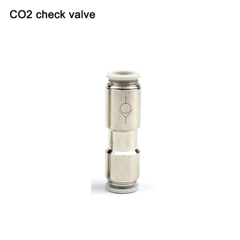 Aquarium Rvs Terugslagklep CO2, Kooldioxide Diffuser Voorkomt Gas Terugstromen, CO2 Terugslagklep Aansluiting 4Mm: Default Title