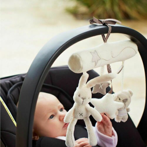 Nyfødt lille barn legetøj søde dyr aktivitet spiral krybbe klapvogn tilbehør bilsæde rejser hængende legetøj babyskramler & mobiler legetøj