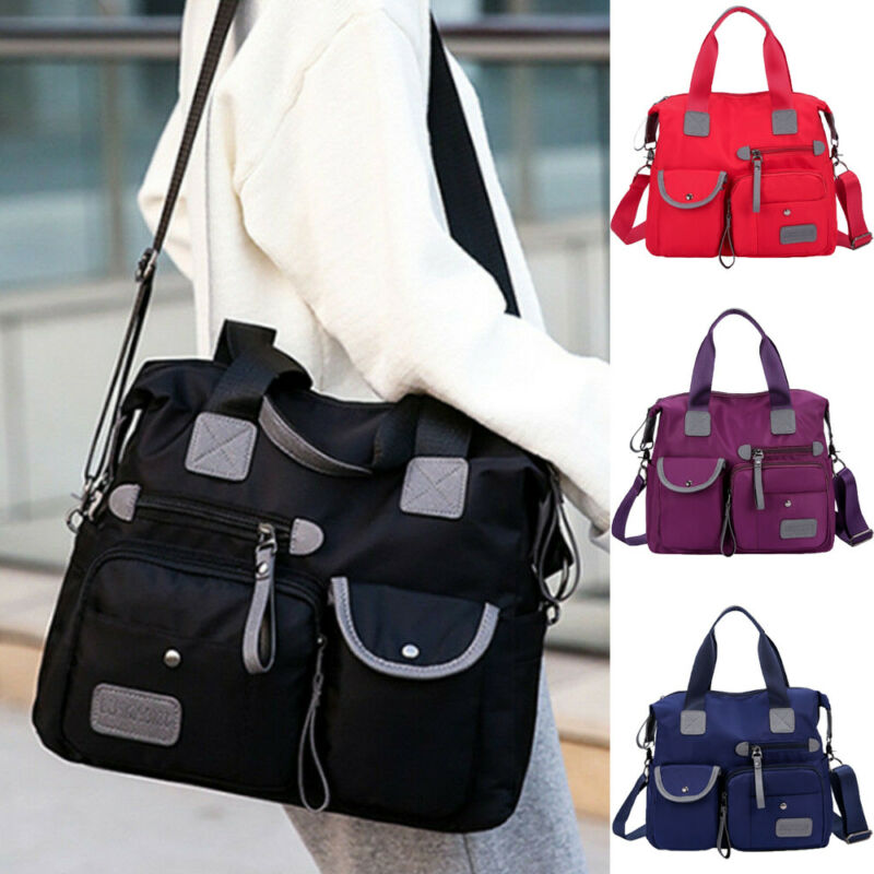 Vrouwen Grote Capaciteit Nylon Schoudertassen Messenger Waterdichte Crossbody Tassen Casual Tote Dames Outdoor Tassen Reizen