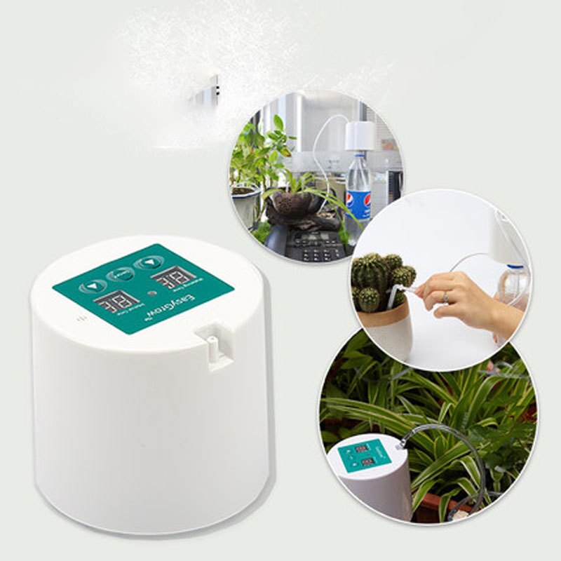 Plant Control Intelligent Garden Automatic Watering Controller Indoor Plants Drip Irrigation Device Water Pump Timer System